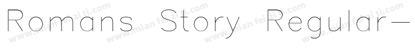 Romans Story Regular字体转换